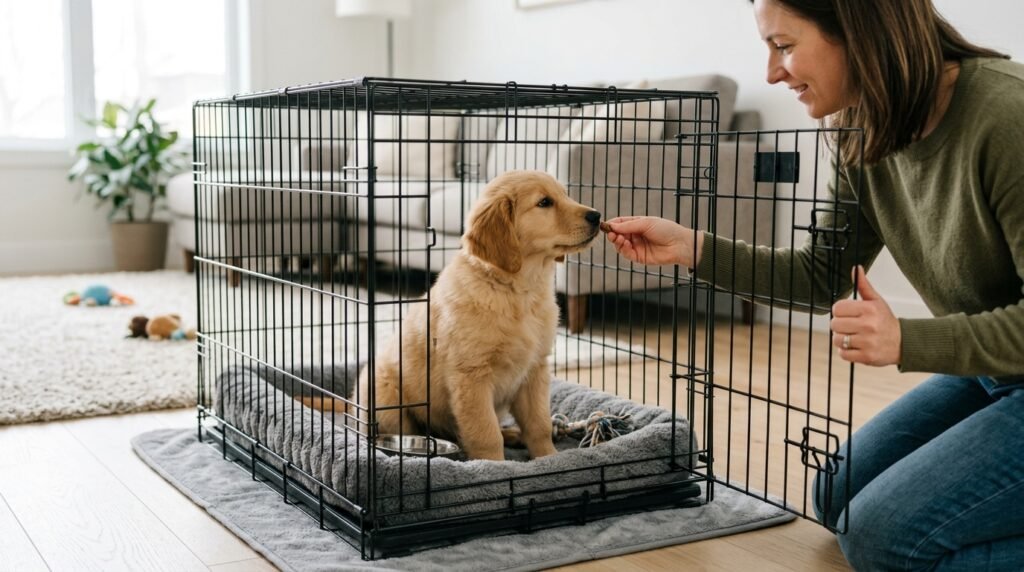 Dog Crate Training Games