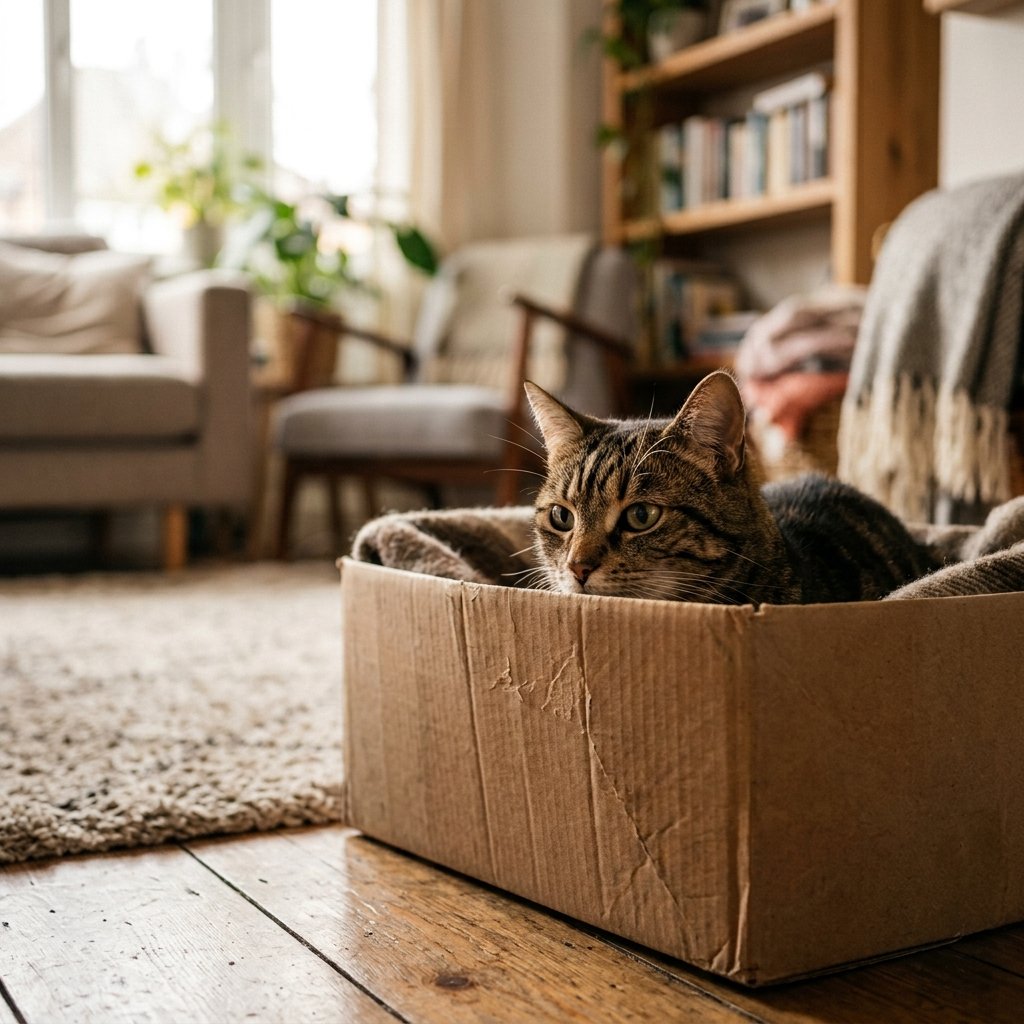 Cat Hiding Behavior