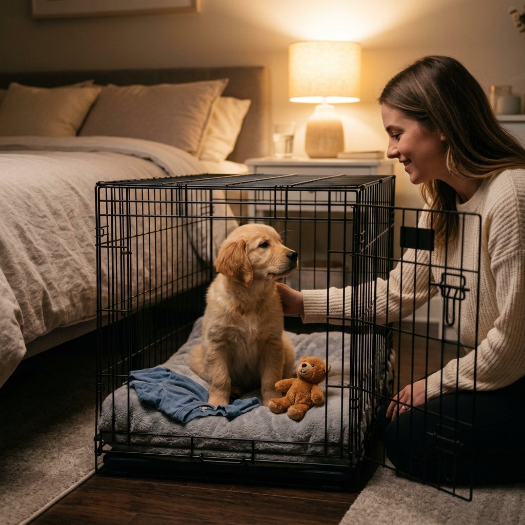 Crating a Puppy the First Night