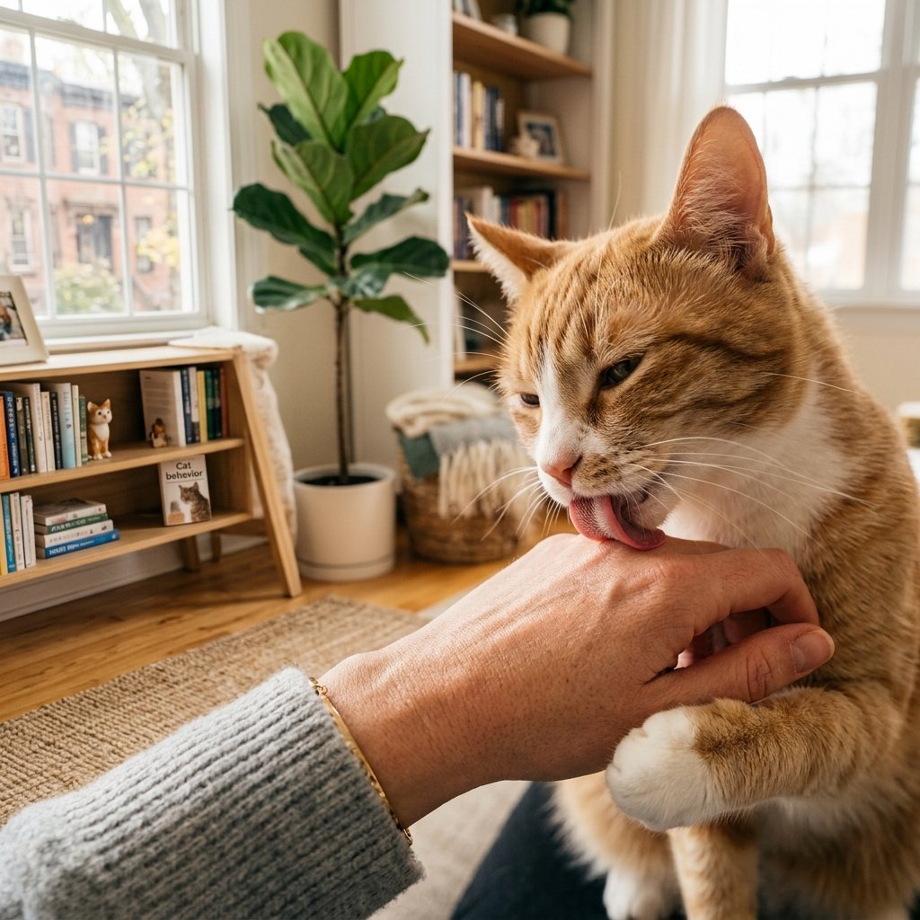 Why Does My Cat Lick Me