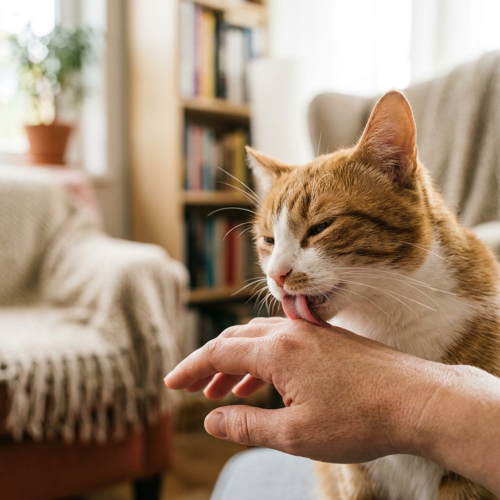 Why Does My Cat Lick Me
