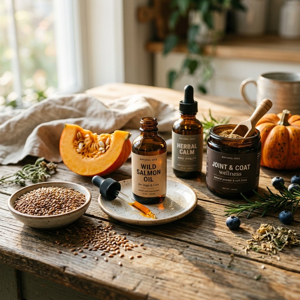 Pet supplements and natural oils